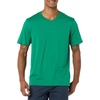 Amazon Essentials Men’s Cotton Short-Sleeve V-Neck T-Shirts, Pack of 2(Navy/Green)