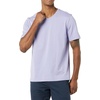 Amazon Essentials Men’s Cotton Short-Sleeve V-Neck T-Shirts, Pack of 2(Washed Blue/Lavender)