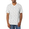 Amazon Essentials Men’s Cotton Short-Sleeve V-Neck T-Shirts, Pack of 2(White  Pineapple Print)