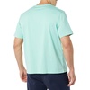 Amazon Essentials Men’s Cotton Short-Sleeve V-Neck T-Shirts, Pack of 2(White/Aqua)