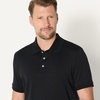 Amazon Essentials Men’s Interlock Polo Shirt(Black)