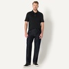 Amazon Essentials Men’s Interlock Polo Shirt(Black)
