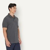 Amazon Essentials Men’s Interlock Polo Shirt(Charcoal Heather)