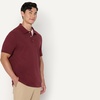 Amazon Essentials Men’s Interlock Polo Shirt(Rich Burgundy)