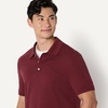Amazon Essentials Men’s Interlock Polo Shirt(Rich Burgundy)