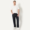 Amazon Essentials Men’s Interlock Polo Shirt(White)