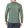 Amazon Essentials Men’s Long-Sleeve Quick-Dry UPF 50 Swim Tee(Olive Hibiscus)