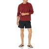Amazon Essentials Men’s Long-Sleeve Quick-Dry UPF 50 Swim Tee(Red Heather)