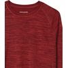 Amazon Essentials Men’s Long-Sleeve Quick-Dry UPF 50 Swim Tee(Red Heather)