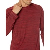 Amazon Essentials Men’s Long-Sleeve Quick-Dry UPF 50 Swim Tee(Red Heather)