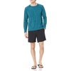 Amazon Essentials Men’s Long-Sleeve Quick-Dry UPF 50 Swim Tee(Teal Blue)