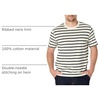 Amazon Essentials Men’s Relaxed Fit Cotton Jersey T-Shirt, Soft Fabric(Eggshell White Black Mariner Stripe)