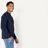 Amazon Essentials Men’s Relaxed Fit Long Sleeve T-Shirt(Navy)