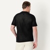 Amazon Essentials Men’s Short Sleeve Button-Down Resort Knit Shirt(Black)