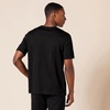 Amazon Essentials Men’s Short-Sleeve Cotton Henley T-Shirt(Black)