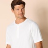 Amazon Essentials Men’s Short-Sleeve Cotton Henley T-Shirt(White)
