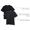 Amazon Essentials Men’s Short-Sleeve Crewneck Pocket T-Shirts(Black/Charcoal Heather)