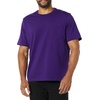 Amazon Essentials Men’s Short-Sleeve Crewneck Pocket T-Shirts(Black/Dark Purple)