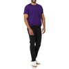 Amazon Essentials Men’s Short-Sleeve Crewneck Pocket T-Shirts(Black/Dark Purple)