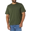 Amazon Essentials Men’s Short-Sleeve Crewneck Pocket T-Shirts(Black/Olive)