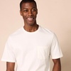 Amazon Essentials Men’s Short-Sleeve Crewneck Pocket T-Shirts(Heather Grey/White)