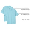 Amazon Essentials Men’s Short-Sleeve Crewneck Pocket T-Shirts(Light Blue/Light Blue)