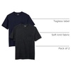 Amazon Essentials Men’s Short-Sleeve Crewneck Pocket T-Shirts(Navy/Charcoal Heather)