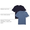 Amazon Essentials Men’s Short-Sleeve Crewneck Pocket T-Shirts(Navy/Dark Blue)