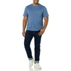 Amazon Essentials Men’s Short-Sleeve Crewneck Pocket T-Shirts(Washed Blue  Tonal Floral Print)
