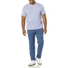Amazon Essentials Men’s Short-Sleeve Crewneck Pocket T-Shirts(Washed Blue/Lavender)