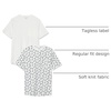 Amazon Essentials Men’s Short-Sleeve Crewneck Pocket T-Shirts(White  Pineapple Print)