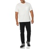 Amazon Essentials Men’s Short-Sleeve Crewneck Pocket T-Shirts(White/Aqua)