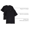 Amazon Essentials Men’s Slim-Fit Crewneck Short Sleeve Cotton T-Shirts(Black/Black)