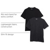 Amazon Essentials Men’s Slim-Fit Crewneck Short Sleeve Cotton T-Shirts(Black/Charcoal Heather)