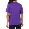 Amazon Essentials Men’s Slim-Fit Crewneck Short Sleeve Cotton T-Shirts(Black/Dark Purple)