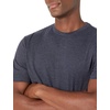 Amazon Essentials Men’s Slim-Fit Crewneck Short Sleeve Cotton T-Shirts(Black/Navy)