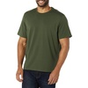 Amazon Essentials Men’s Slim-Fit Crewneck Short Sleeve Cotton T-Shirts(Black/Olive)
