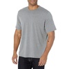 Amazon Essentials Men’s Slim-Fit Crewneck Short Sleeve Cotton T-Shirts(Heather Grey/Pale Pink)