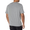 Amazon Essentials Men’s Slim-Fit Crewneck Short Sleeve Cotton T-Shirts(Heather Grey/Pale Pink)