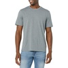 Amazon Essentials Men’s Slim-Fit Crewneck Short Sleeve Cotton T-Shirts(Heather Grey/White)