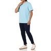 Amazon Essentials Men’s Slim-Fit Crewneck Short Sleeve Cotton T-Shirts(Light Blue/Light Blue)