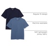Amazon Essentials Men’s Slim-Fit Crewneck Short Sleeve Cotton T-Shirts(Navy/Dark Blue)