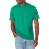 Amazon Essentials Men’s Slim-Fit Crewneck Short Sleeve Cotton T-Shirts(Navy/Green)