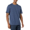 Amazon Essentials Men’s Slim-Fit Crewneck Short Sleeve Cotton T-Shirts(Washed Blue  Tonal Floral Print)