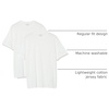 Amazon Essentials Men’s Slim-Fit Crewneck Short Sleeve Cotton T-Shirts(White/White)
