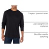 Amazon Essentials Men’s Slim-Fit Long Sleeve T-Shirt(Black)