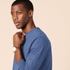 Amazon Essentials Men’s Slim-Fit Long Sleeve T-Shirt(Blue Heather)