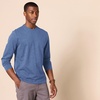 Amazon Essentials Men’s Slim-Fit Long Sleeve T-Shirt(Blue Heather)