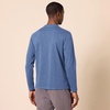 Amazon Essentials Men’s Slim-Fit Long Sleeve T-Shirt(Blue Heather)
