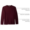Amazon Essentials Men’s Slim-Fit Long Sleeve T-Shirt(Burgundy)